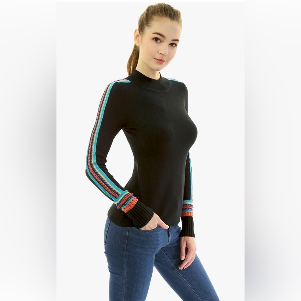 AmélieBoutik Women Mock Neck Sweater - Picture 6 of 6